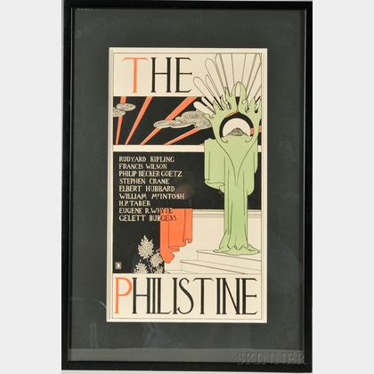 Dwight Ripley Collin (American, 19th/20th Century) Design for Elbert Hubbard's Roycroft Press Periodical, The Philistine