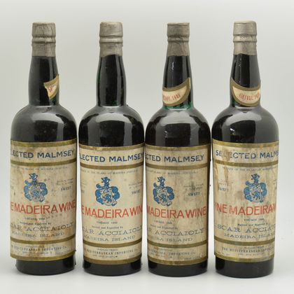 Malmsey Fine Madeira 1906, 4 bottles 