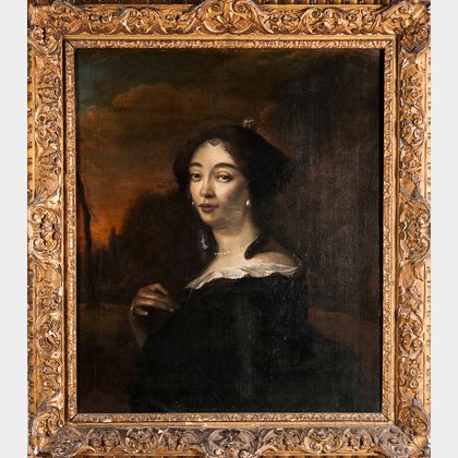 Attributed to Pieter Hermansz. Verelst (Dutch, c. 1618-c. 1668) Portrait of Anna de Hooghe (1645-1717)