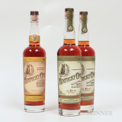 Kentucky Owl, 3 750ml bottles Spirits cannot be shipped. Please see http://bit.ly/sk-spirits for more info. 
