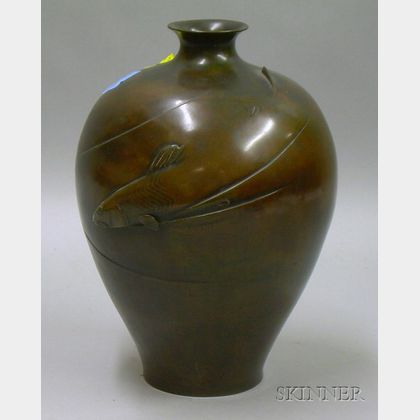 Bronze Carp Vase