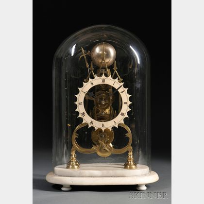 English Fusee Eight-day Skeleton Clock
