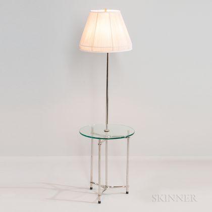 Laurel Floor Lamp with Integrated Glass Table