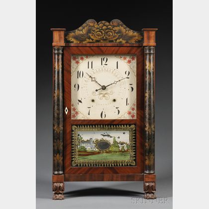 Seth Thomas Mahogany Transitional Shelf Clock
