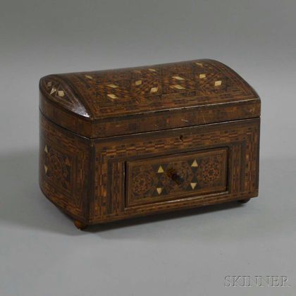 Parquetry and Mother-of-pearl-inlaid Trinket Box
