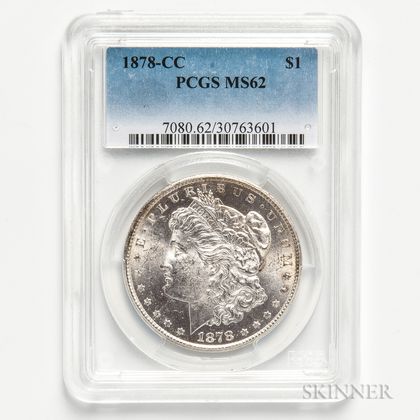 1878-CC Morgan Dollar, PCGS MS62. Estimate $300-500