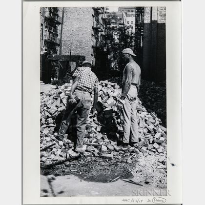 Walker Evans (American, 1903-1975) Workmen, Made for the Fortune Magazine Article "The Wreckers" (Published May 1951)