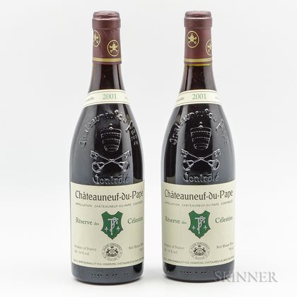Henri Bonneau Chateauneuf du Pape Reserve des Celestins 2001, 2 bottles 