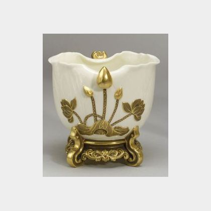 Worcester Porcelain Lotus-form Bowl