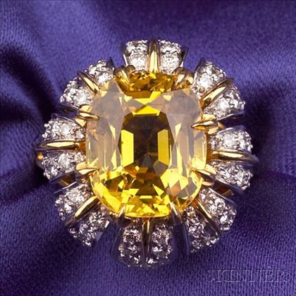 Yellow Sapphire and Diamond Ring, Jean Schlumberger, Tiffany & Co.