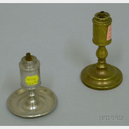 Two Small Whale Oil Lamps