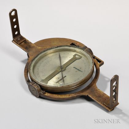 Rare Benjamin Platt Surveyor's Compass