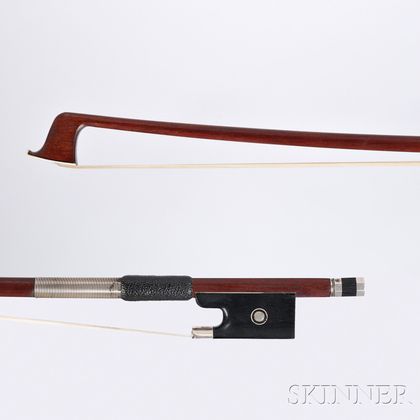 French Silver-mounted Violin Bow