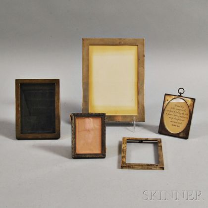 Five Sterling Silver Picture Frames