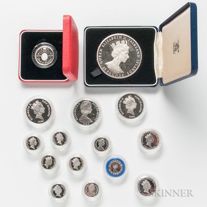 Group of British Proof Coins