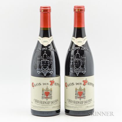 Clos des Papes Chateauneuf du Pape, 2 bottles 