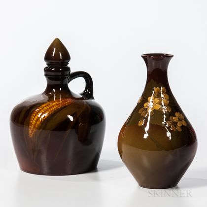 Two Rookwood Pottery Standard Glaze Items