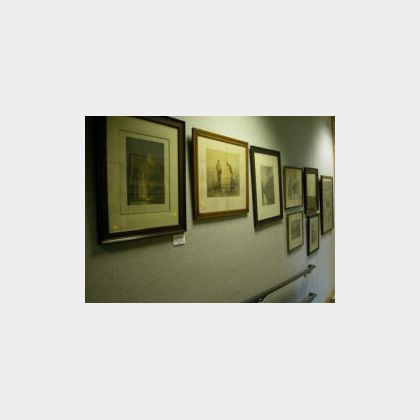 Group of Framed Prints and Tinted Photographs