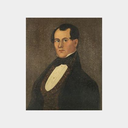 Attributed to William Matthew Prior (Maine, Baltimore, Boston, 1806-1873) Portrait of a Gentleman.