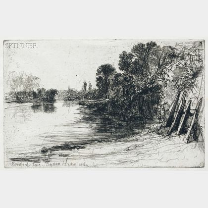 Francis Seymour Haden (British, 1818-1910) Brentford Ferry