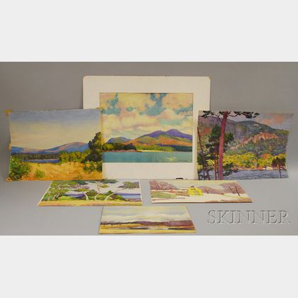 Charles H. Richert (American, 1880-1974) Six Landscapes.