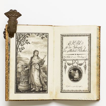 Rosenbaum, Joseph Carl (1770-1829) Devotional Manuscript on Paper, German, 1796, Liebe ist der Inbegrif und der göttlichen Gebothe.