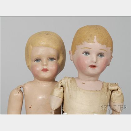 Pair of Martha Chase Cloth Dolls