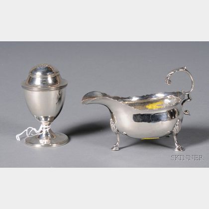 Two Small Georgian Silver Tablewares