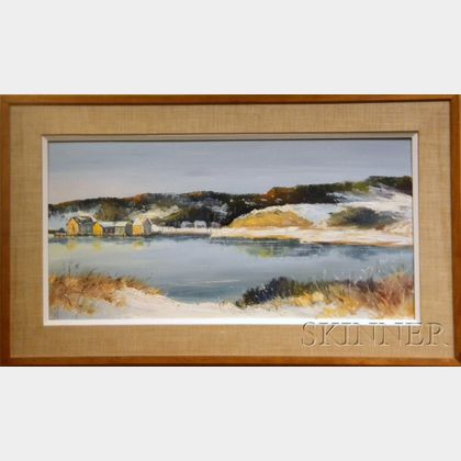 Marilyn Schofield (American, 20th/21st Century) Winter Inlet View.