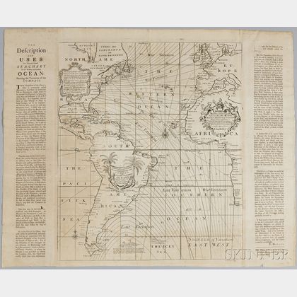 The Description and Uses Of a New and Correct Sea-chart Of the Western and Southern Ocean, Shewing the Variations of the COMPASS