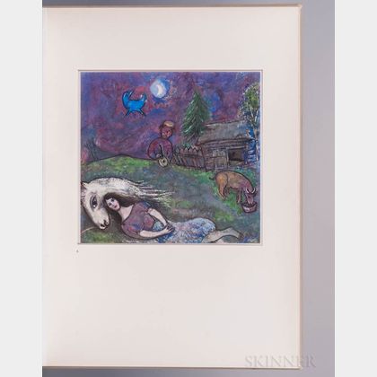 Chagall, Marc (1887-1985) Phoebus Collotypes. Gouaches, a Limited Edition in Facsimile.