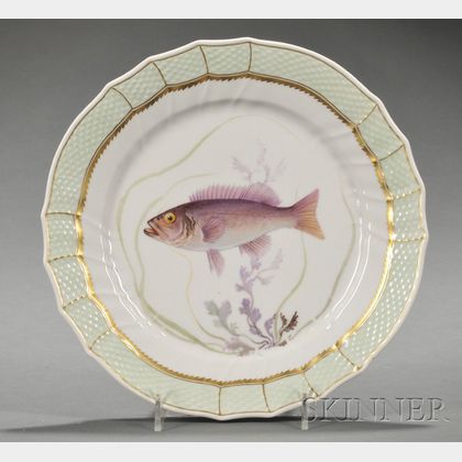 Twelve Royal Copenhagen Fish Plates