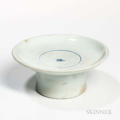 White Porcelain Ritual Footed Dish