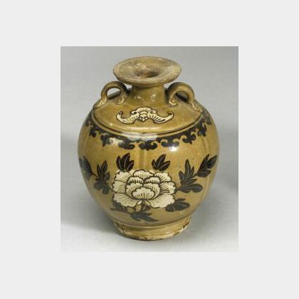 Japanese Glazed Ceramic Sake Bottle, Decanter, Oil Jar, Bottle and a Tea Bowl