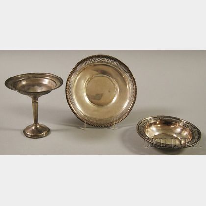 Three Sterling Silver Tableware Articles