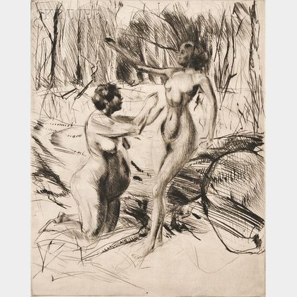 Jacques Villon (French, 1875-1963) Dans la forêt