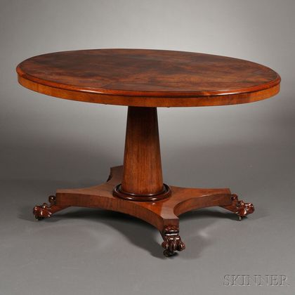 Victorian Walnut-veneered Tilt-top Table