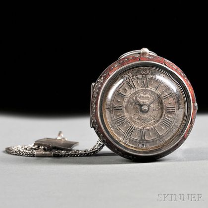 Silver Pair-cased Verge Pocket Watch