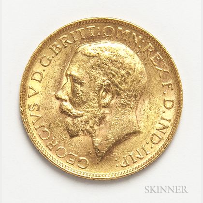 1926-SA British Gold Sovereign. Estimate $200-300