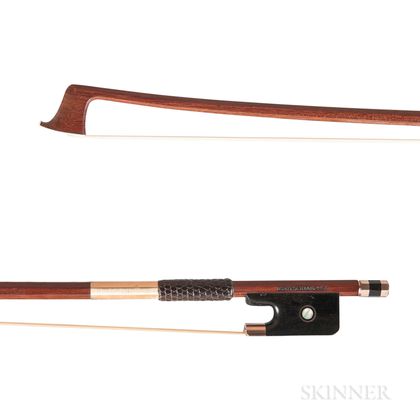 Gold-mounted Viola Bow