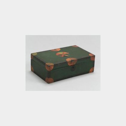 Polychrome Painted Wooden Box