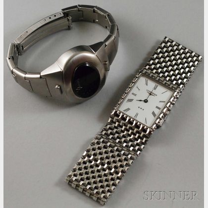 Two Stainless Steel Wristwatches