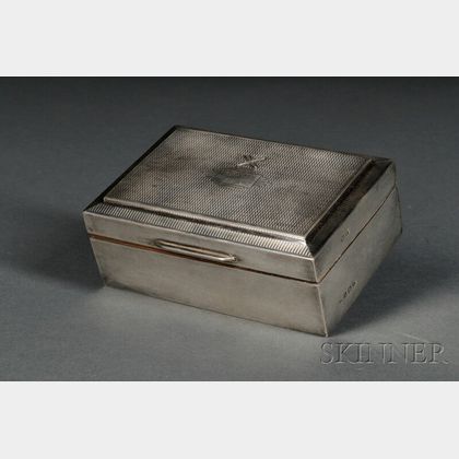 English Silver Presentation Box