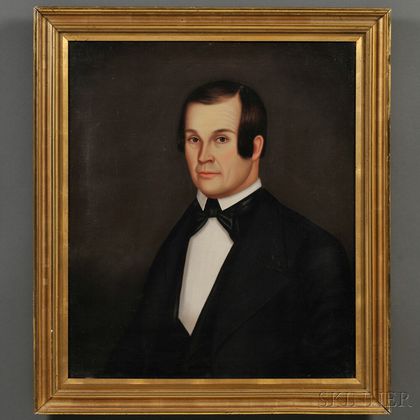 Horace Bundy (American, 1814-1883) Portrait of a Gentleman.
