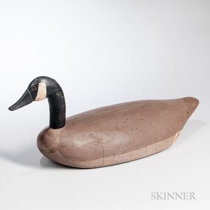 Carved and Painted Canada Goose Decoy