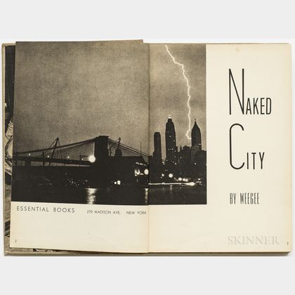 Weegee [aka Arthur Usher Fellig] (1899-1968) Naked City , Signed Copy.