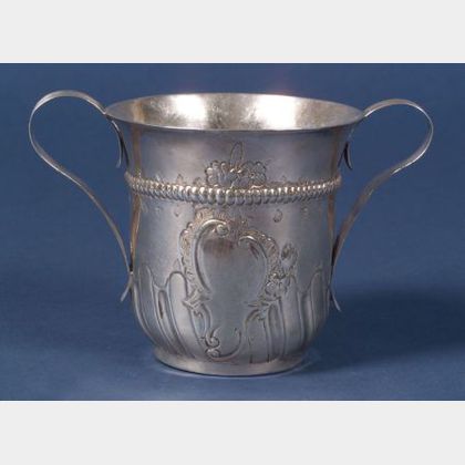 Late George II Silver Caudle Cup