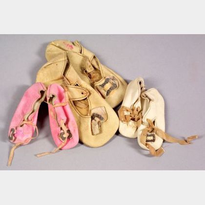 Three Pairs of Doll Shoes