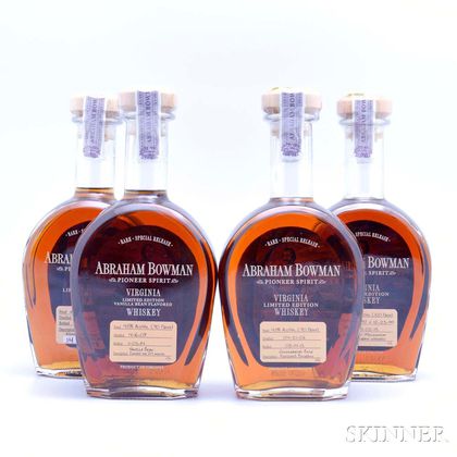 Mixed Abraham Bowman, 4 750ml bottles 