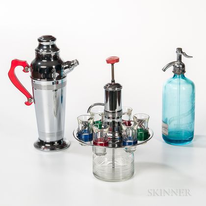 Modern Cocktail Shaker and Cordial Set